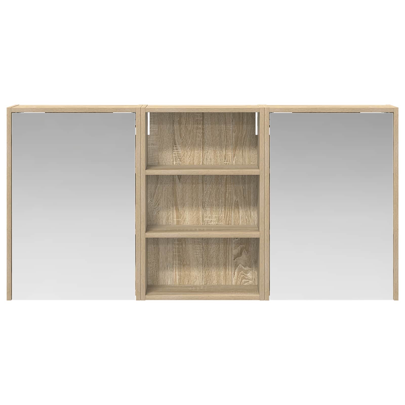 Set di Armadi da Bagno con lo scaffale 3 pcs 126 x 16 x 62.5 cm | homemem39