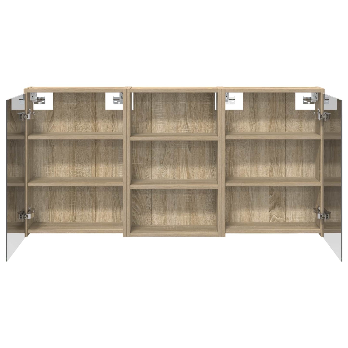 Set di Armadi da Bagno con lo scaffale 3 pcs 126 x 16 x 62.5 cm | homemem39