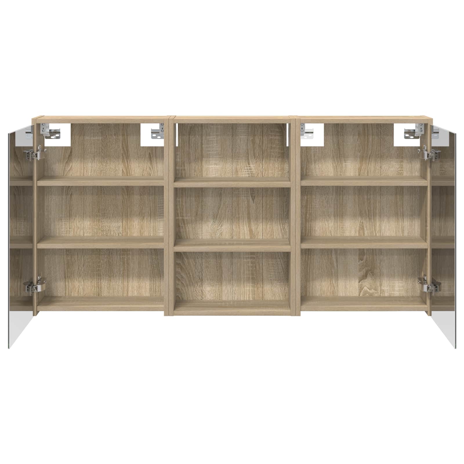 Set di Armadi da Bagno con lo scaffale 3 pcs 126 x 16 x 62.5 cm | homemem39