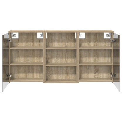 Set di Armadi da Bagno con lo scaffale 3 pcs 126 x 16 x 62.5 cm | homemem39