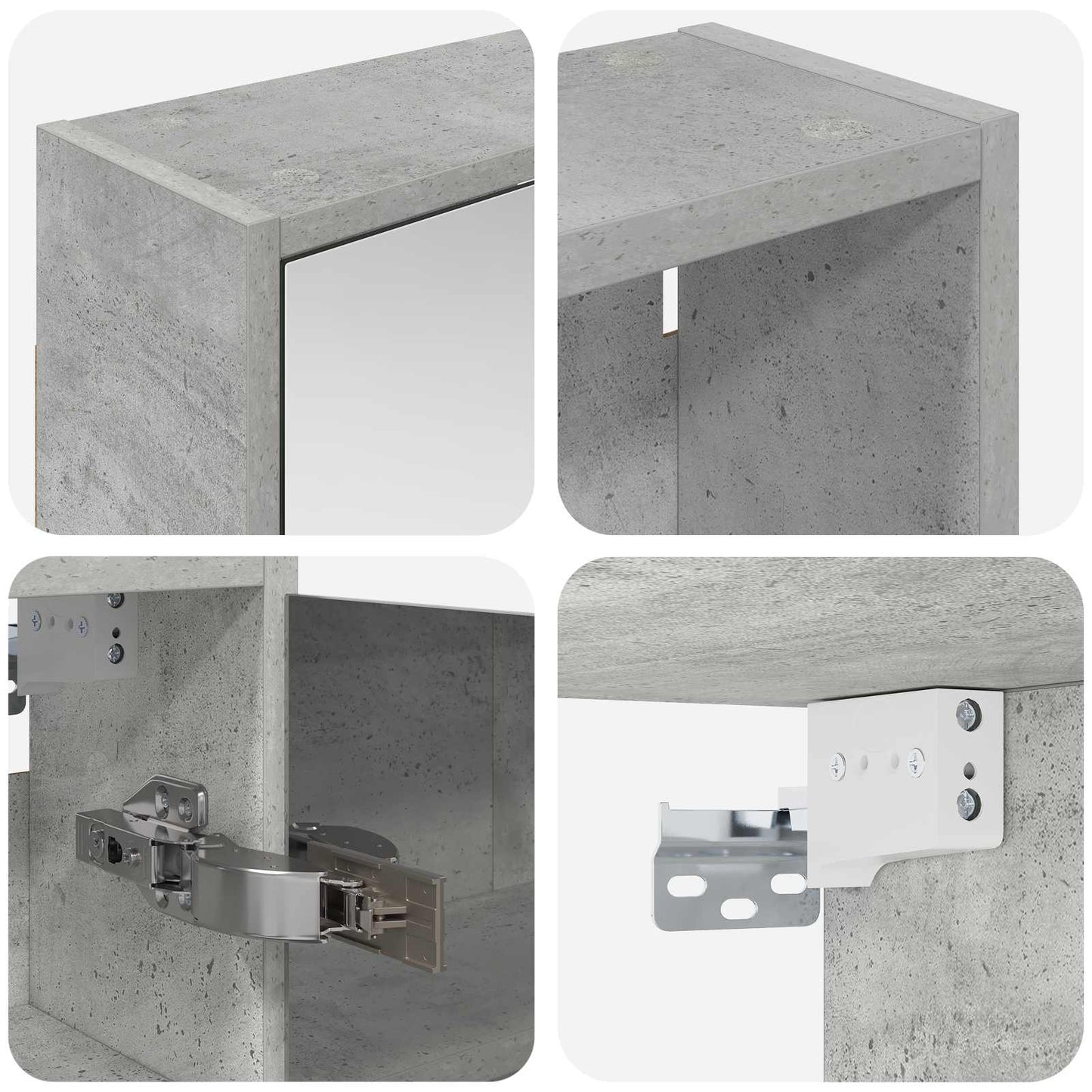 Set di Armadi da Bagno con lo scaffale 3 pcs 126 x 16 x 62.5 cm | homemem39