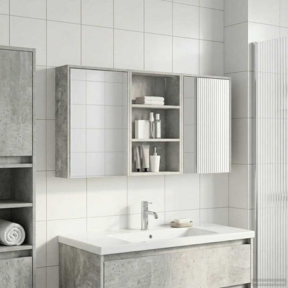 Set di Armadi da Bagno con lo scaffale 3 pcs 126 x 16 x 62.5 cm