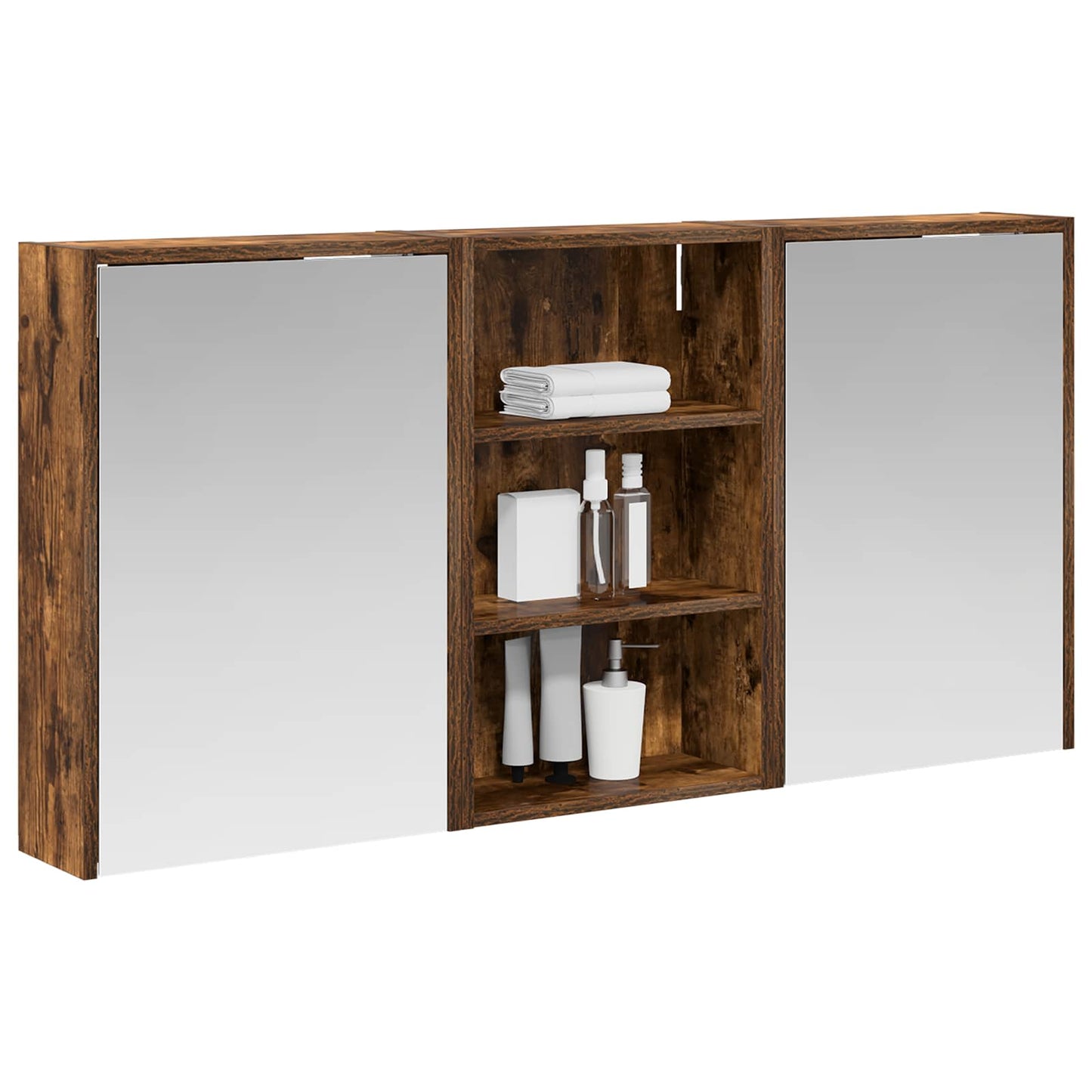 Set di Armadi da Bagno con lo scaffale 3 pcs 126 x 16 x 62.5 cm | homemem39