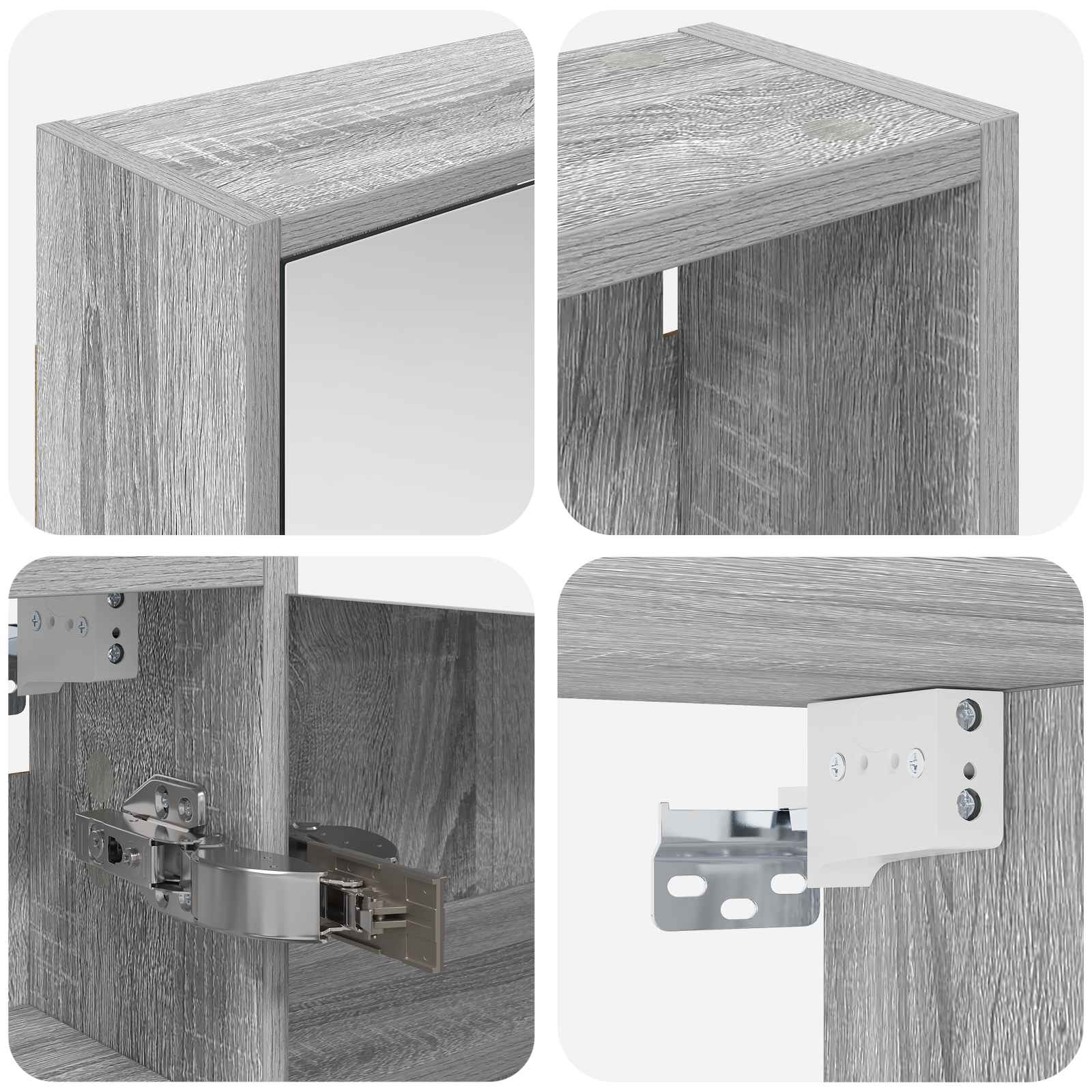 Set di Armadi da Bagno con lo scaffale 3 pcs 126 x 16 x 62.5 cm | homemem39