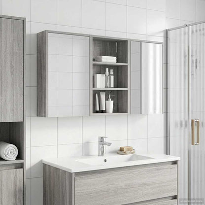 Set di Armadi da Bagno con lo scaffale 3 pcs 126 x 16 x 62.5 cm | homemem39