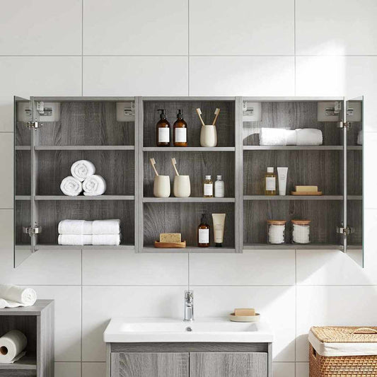 Set di Armadi da Bagno con lo scaffale 3 pcs 126 x 16 x 62.5 cm | homemem39