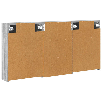 Set di Armadi da Bagno con lo scaffale 3 pcs 126 x 16 x 62.5 cm | homemem39