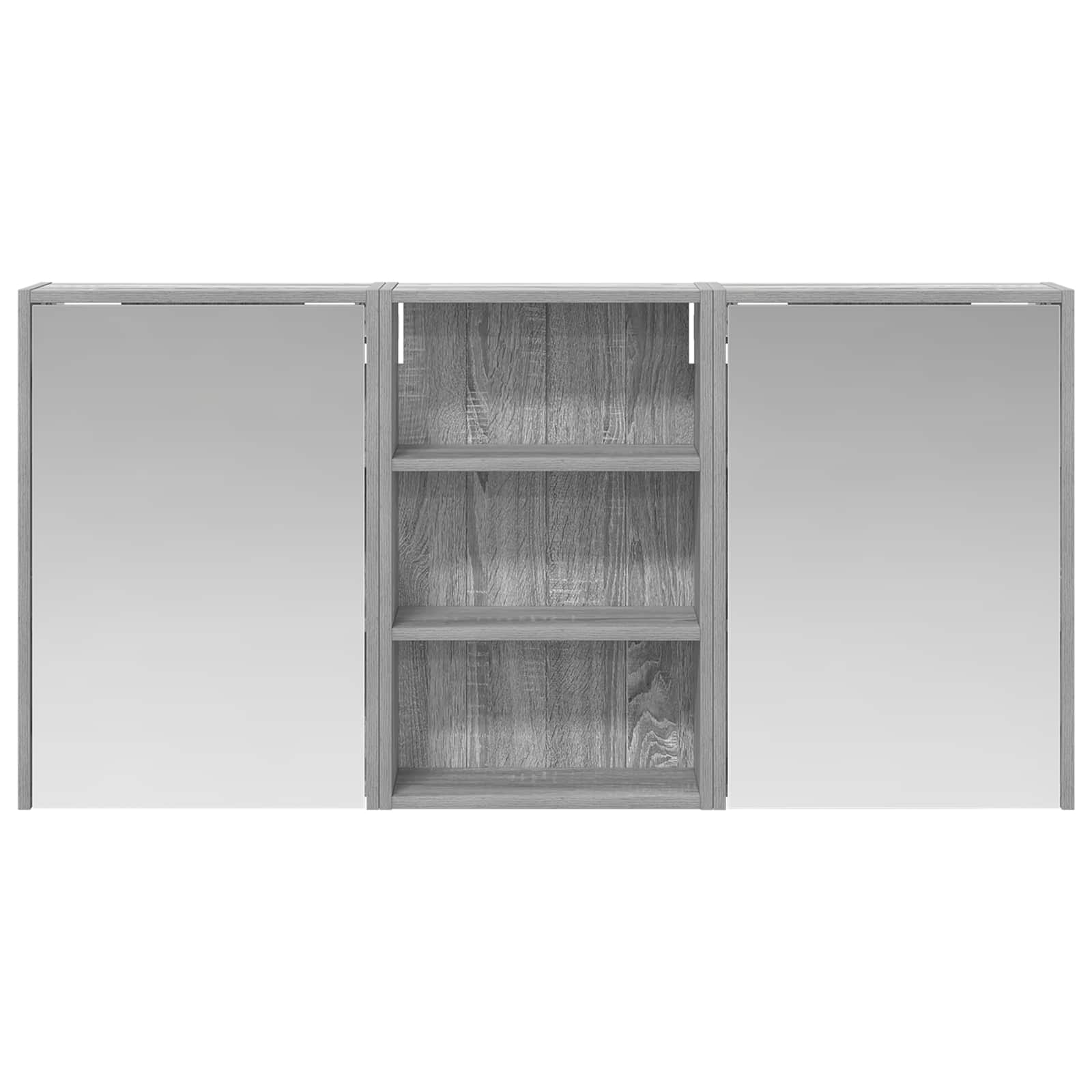 Set di Armadi da Bagno con lo scaffale 3 pcs 126 x 16 x 62.5 cm | homemem39