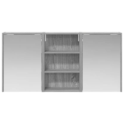 Set di Armadi da Bagno con lo scaffale 3 pcs 126 x 16 x 62.5 cm