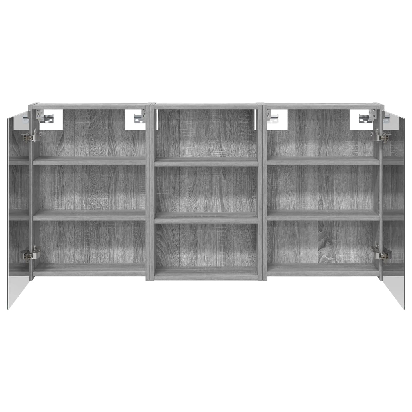 Set di Armadi da Bagno con lo scaffale 3 pcs 126 x 16 x 62.5 cm | homemem39