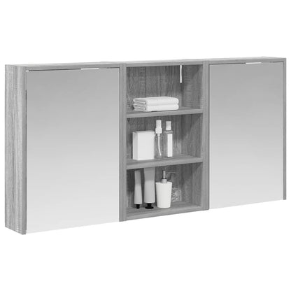 Set di Armadi da Bagno con lo scaffale 3 pcs 126 x 16 x 62.5 cm