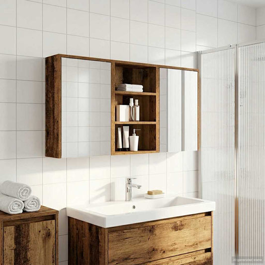 Set di Armadi da Bagno con lo scaffale 3 pcs 126 x 16 x 62.5 cm | homemem39