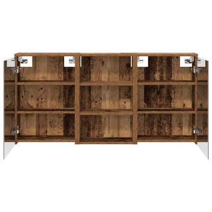 Set di Armadi da Bagno con lo scaffale 3 pcs 126 x 16 x 62.5 cm | homemem39