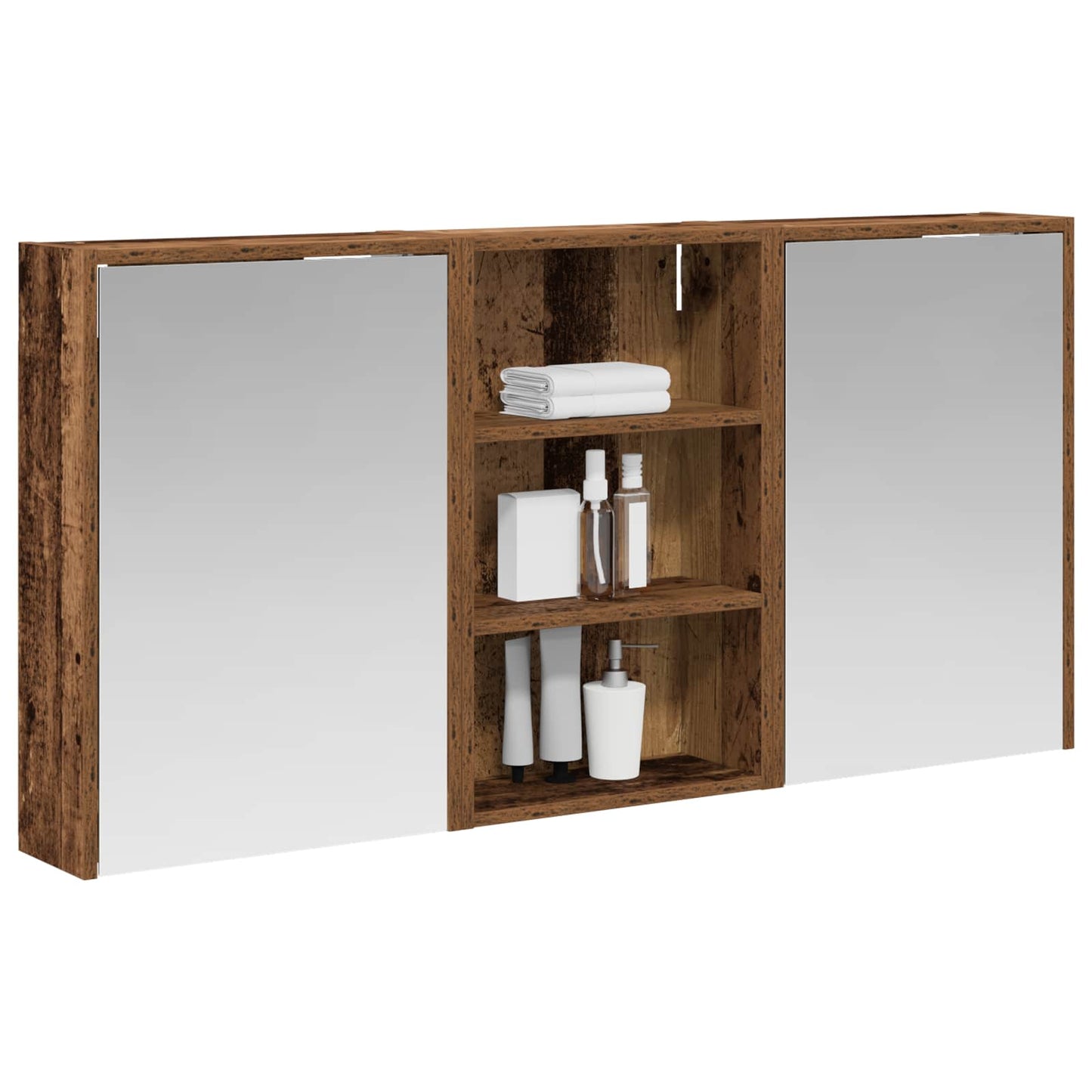 Set di Armadi da Bagno con lo scaffale 3 pcs 126 x 16 x 62.5 cm
