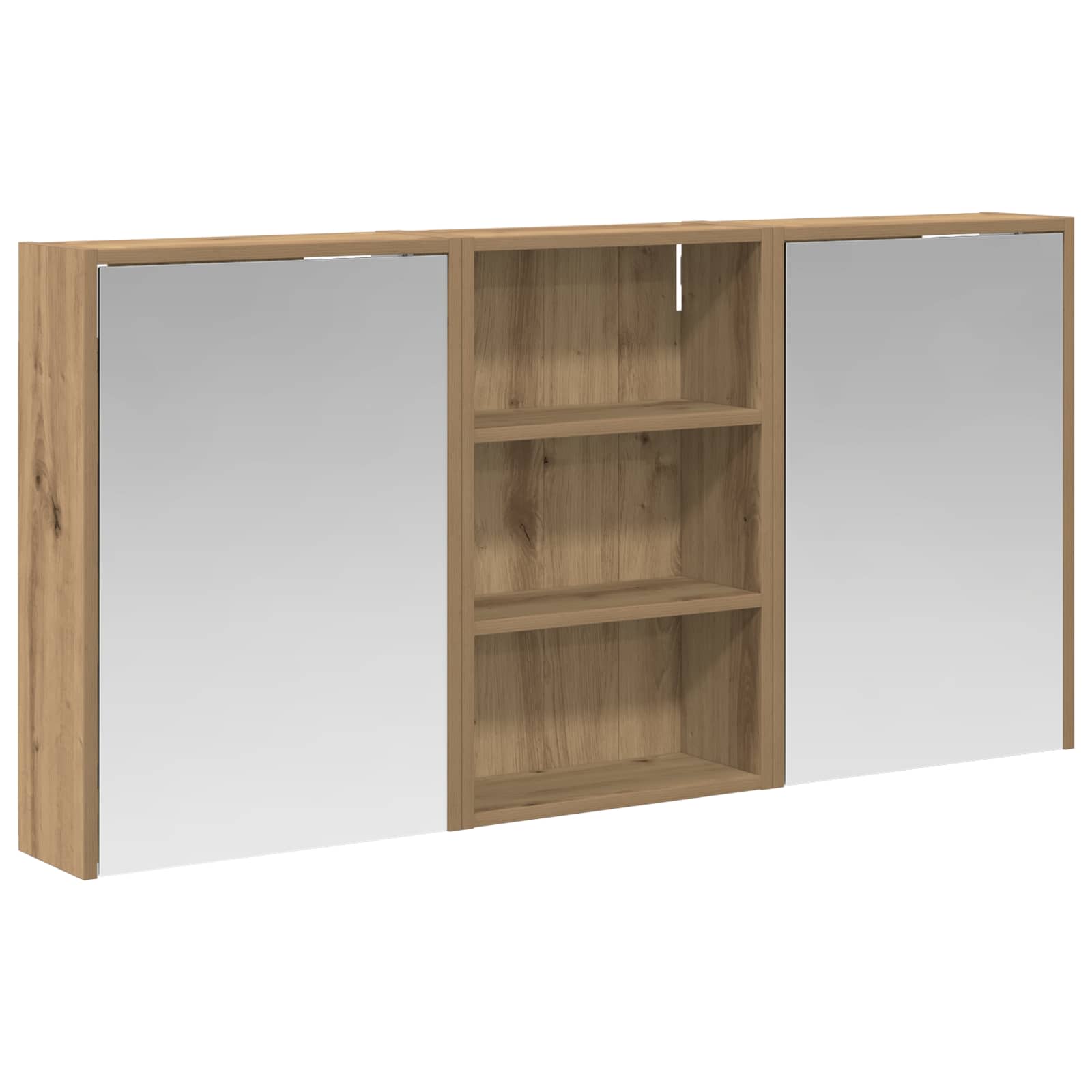 Set di Armadi da Bagno con lo scaffale 3 pcs 126 x 16 x 62.5 cm | homemem39