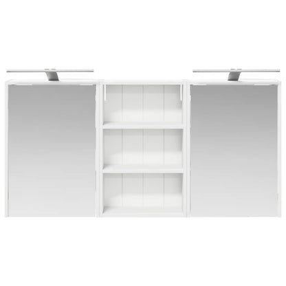 Set di Armadi da Bagno con lo scaffale 3 pcs 126 x 16 x 62.5 cm