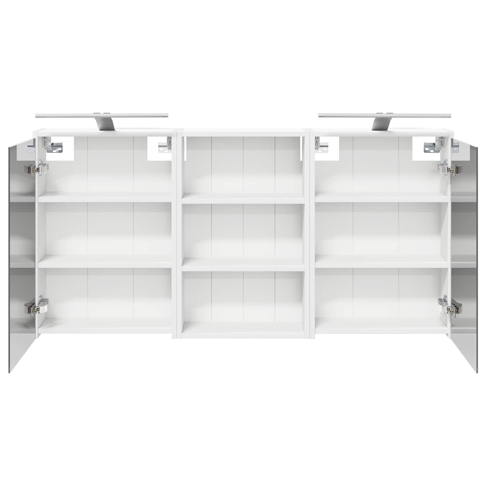 Set di Armadi da Bagno con lo scaffale 3 pcs 126 x 16 x 62.5 cm | homemem39