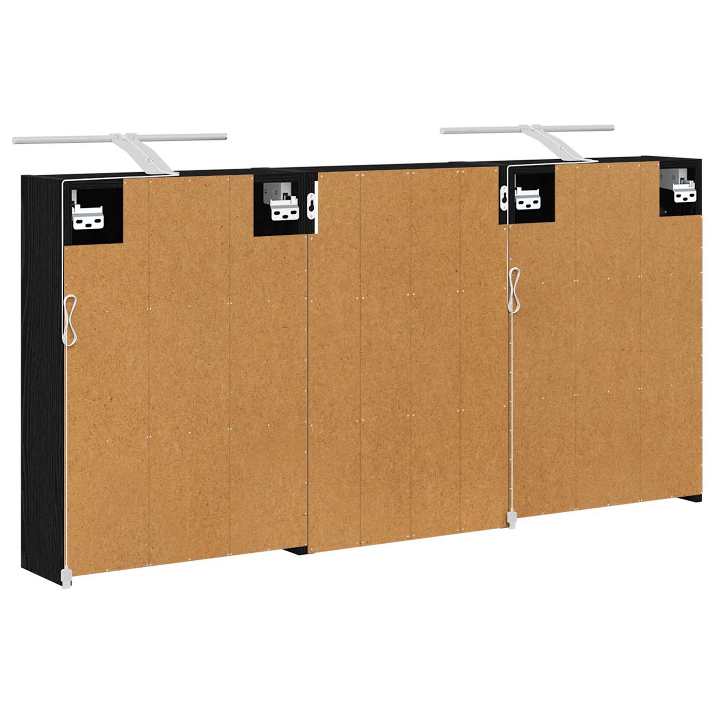 Set di Armadi da Bagno con lo scaffale 3 pcs 126 x 16 x 62.5 cm