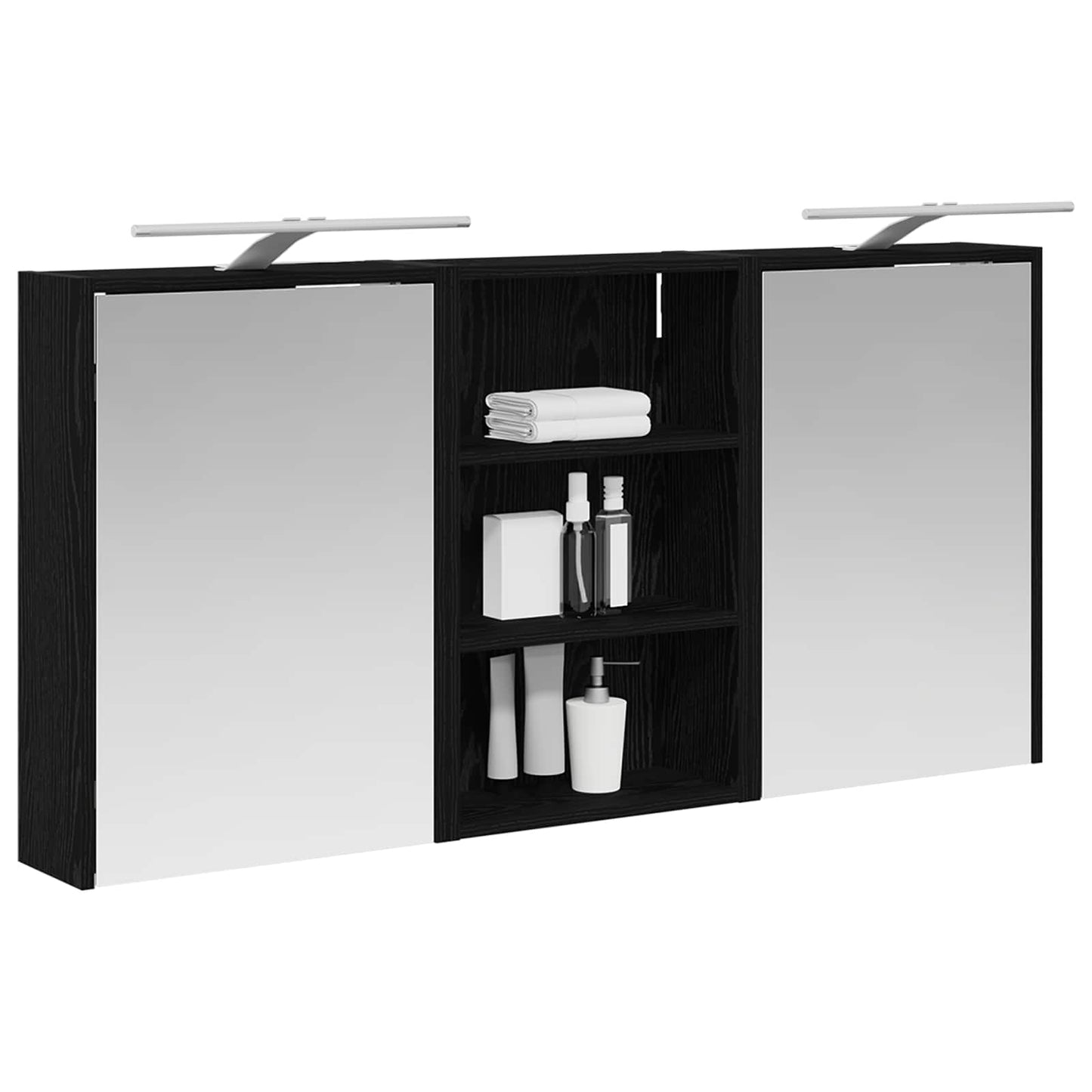 Set di Armadi da Bagno con lo scaffale 3 pcs 126 x 16 x 62.5 cm | homemem39