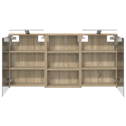Set di Armadi da Bagno con lo scaffale 3 pcs 126 x 16 x 62.5 cm | homemem39