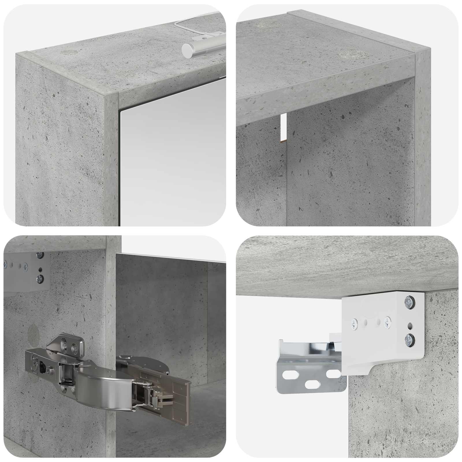 Set di Armadi da Bagno con lo scaffale 3 pcs 126 x 16 x 62.5 cm | homemem39