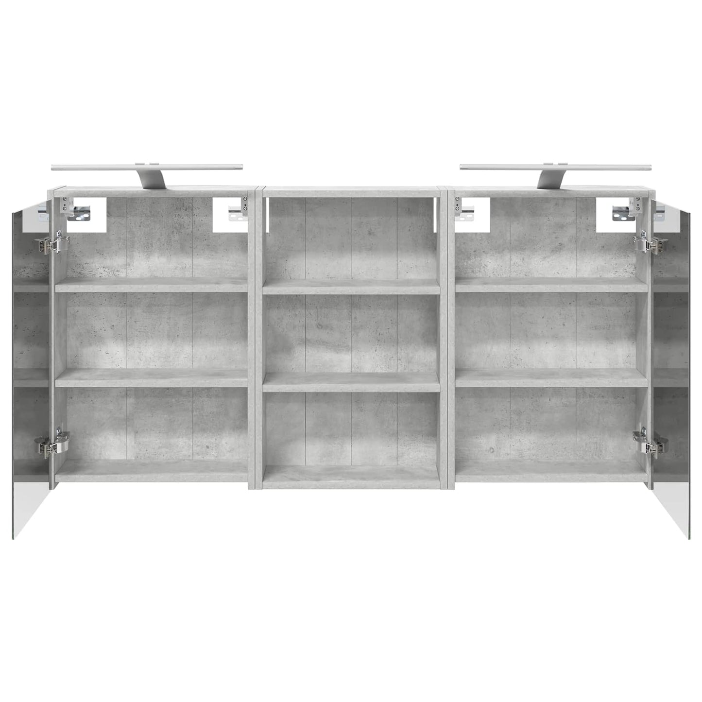 Set di Armadi da Bagno con lo scaffale 3 pcs 126 x 16 x 62.5 cm | homemem39