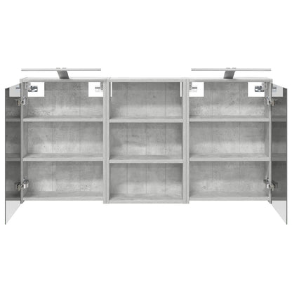 Set di Armadi da Bagno con lo scaffale 3 pcs 126 x 16 x 62.5 cm