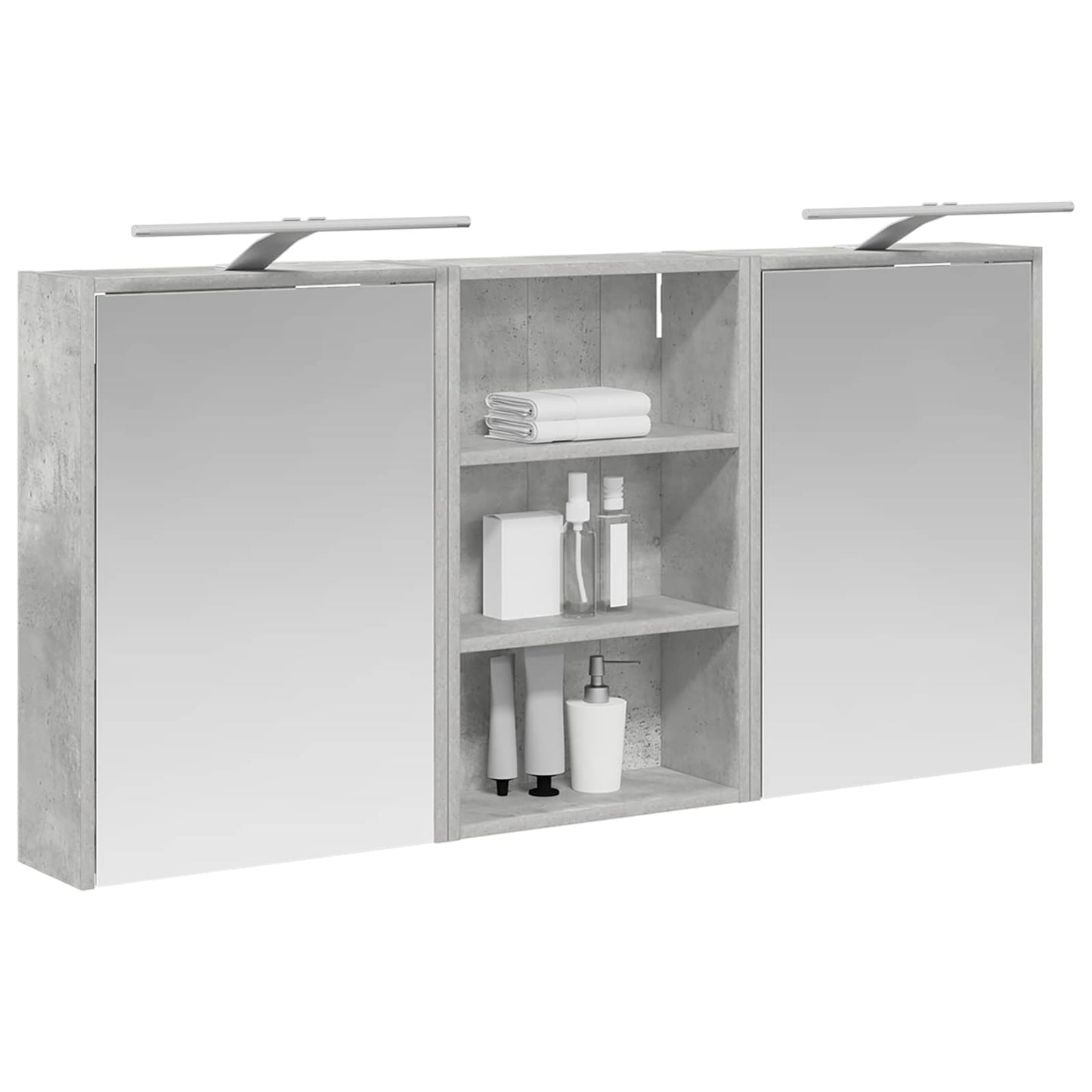 Set di Armadi da Bagno con lo scaffale 3 pcs 126 x 16 x 62.5 cm | homemem39