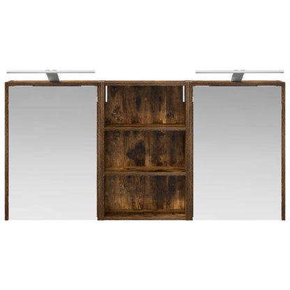 Set di Armadi da Bagno con lo scaffale 3 pcs 126 x 16 x 62.5 cm
