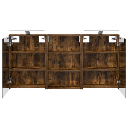 Set di Armadi da Bagno con lo scaffale 3 pcs 126 x 16 x 62.5 cm | homemem39