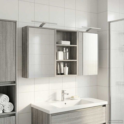 Set di Armadi da Bagno con lo scaffale 3 pcs 126 x 16 x 62.5 cm | homemem39