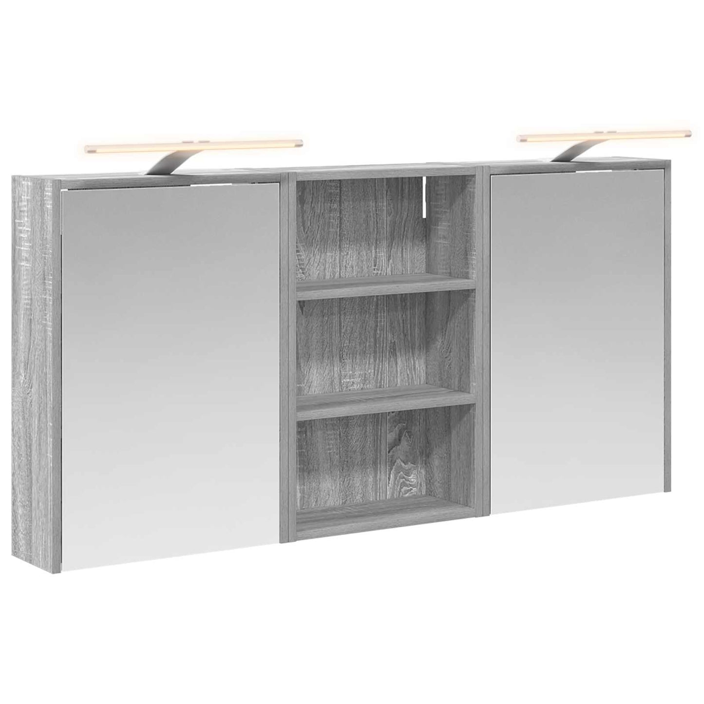 Set di Armadi da Bagno con lo scaffale 3 pcs 126 x 16 x 62.5 cm