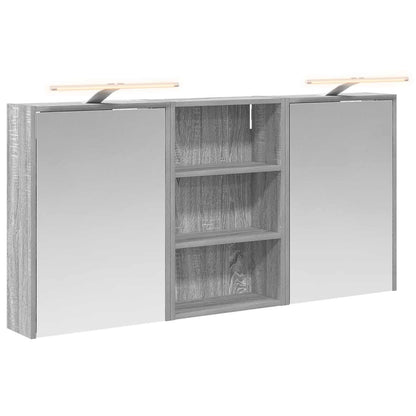 Set di Armadi da Bagno con lo scaffale 3 pcs 126 x 16 x 62.5 cm
