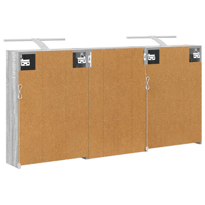 Set di Armadi da Bagno con lo scaffale 3 pcs 126 x 16 x 62.5 cm