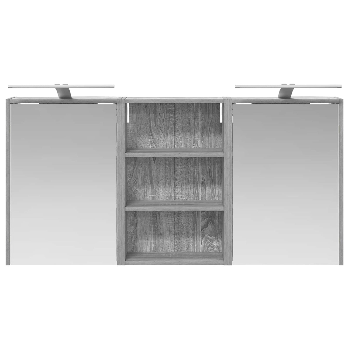 Set di Armadi da Bagno con lo scaffale 3 pcs 126 x 16 x 62.5 cm | homemem39