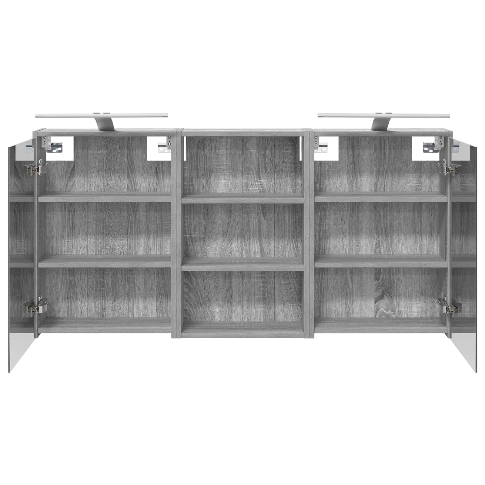 Set di Armadi da Bagno con lo scaffale 3 pcs 126 x 16 x 62.5 cm | homemem39