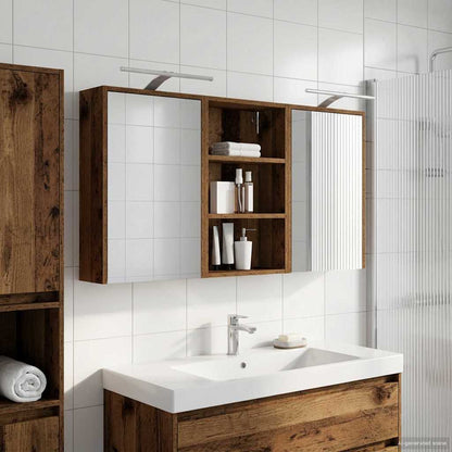 Set di Armadi da Bagno con lo scaffale 3 pcs 126 x 16 x 62.5 cm | homemem39