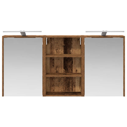 Set di Armadi da Bagno con lo scaffale 3 pcs 126 x 16 x 62.5 cm
