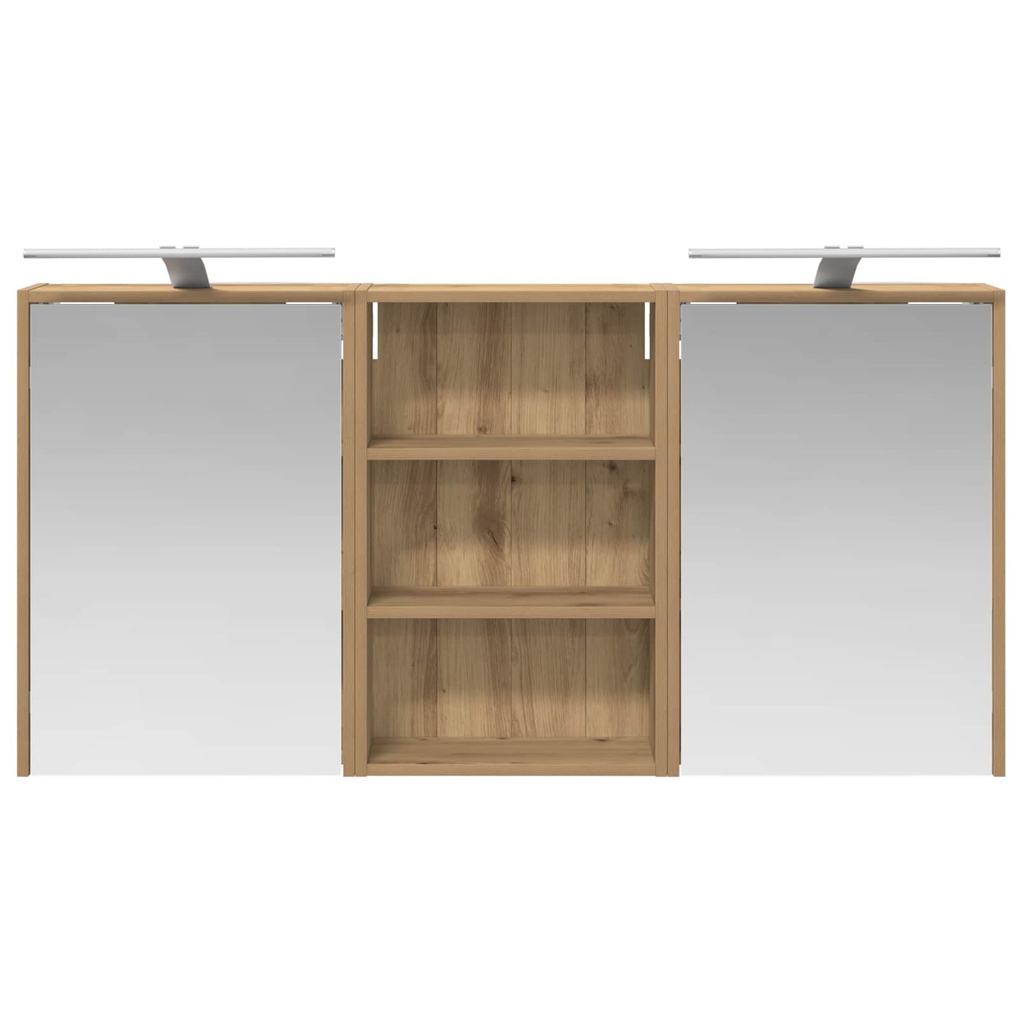 Set di Armadi da Bagno con lo scaffale 3 pcs 126 x 16 x 62.5 cm | homemem39