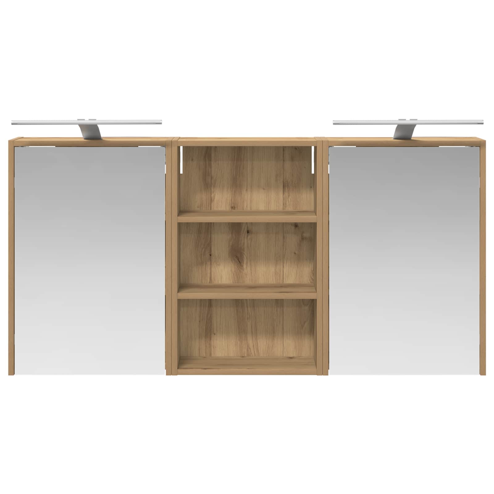 Set di Armadi da Bagno con lo scaffale 3 pcs 126 x 16 x 62.5 cm | homemem39