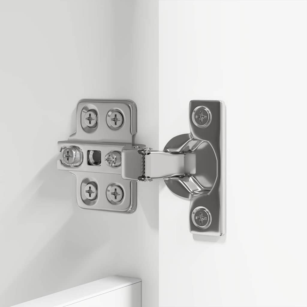 Set di mobili per il bagno 4 pcs Bianco Legno multistrato | homemem39