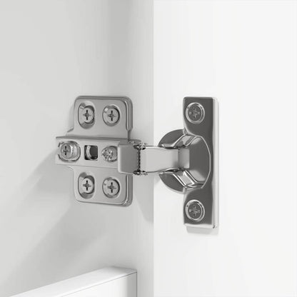 Set di mobili per il bagno 4 pcs Bianco Legno multistrato | homemem39