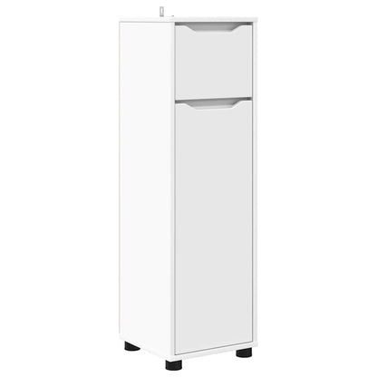 Set di mobili per il bagno 4 pcs Bianco Legno multistrato