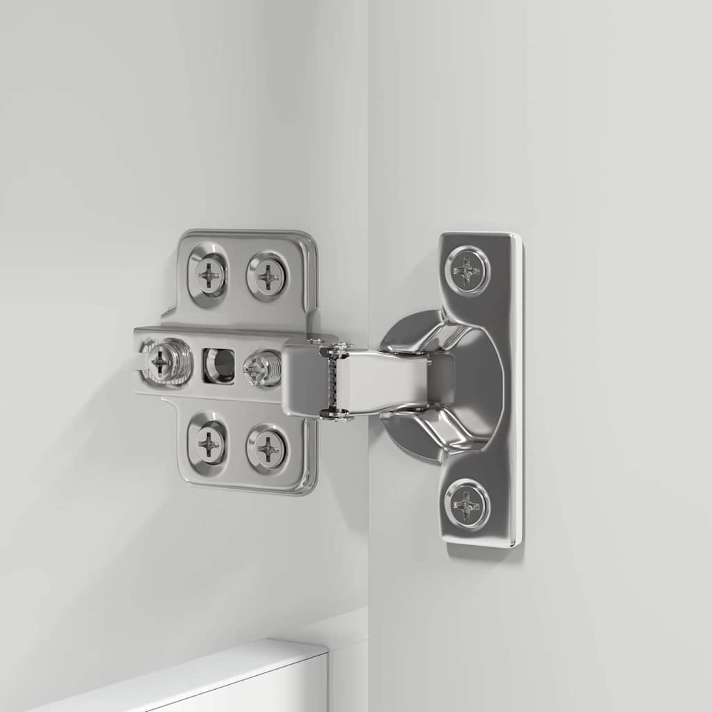 Set di mobili per il bagno con cassetto 4 pcs Bianco Lucido