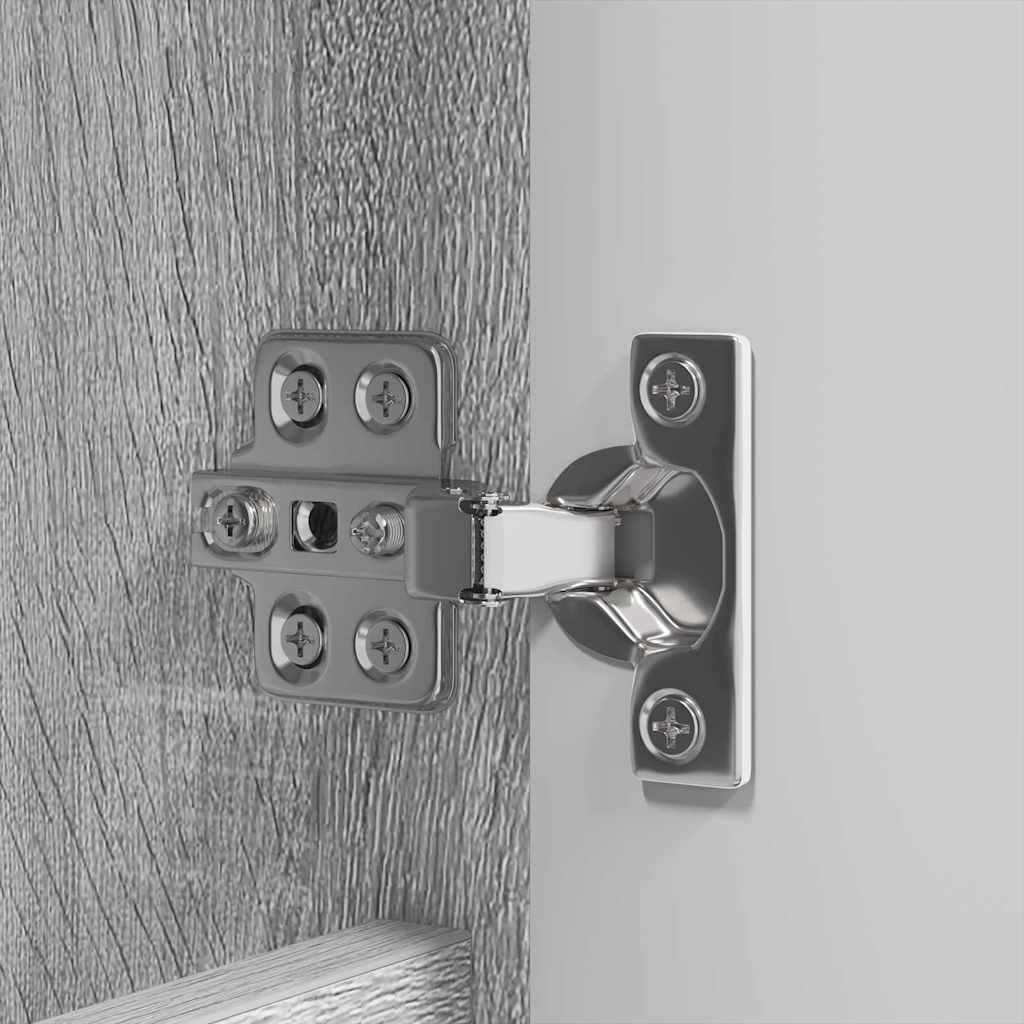 Set di mobili per il bagno con cassetto 4 pcs Grigio Sonoma | homemem39