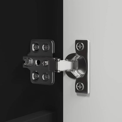 Set di mobili per il bagno 3 pcs Nero Legno multistrato