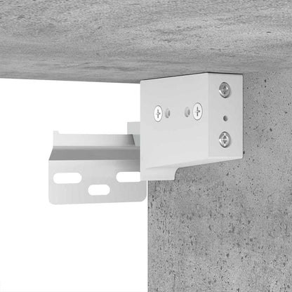 Set di mobili per il bagno con cassetto 3 pcs Grigio cemento