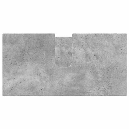 Set di mobili per il bagno con cassetto 3 pcs Grigio cemento