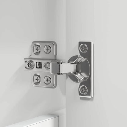 Set di mobili per il bagno con cassetto 3 pcs Bianco Lucido