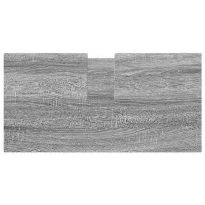 Set di mobili per il bagno con cassetto 3 pcs Grigio Sonoma